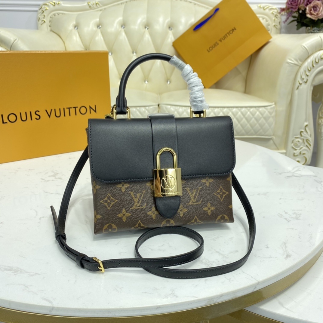 Louis Vuitton LOCKY BB Epi Leather Shoudler Bag M44141 Black